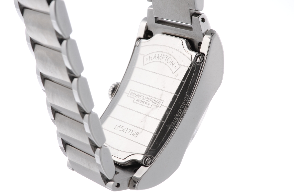 BAUME & MERCIER - a mid-size Hampton bracelet watch. Stainless steel case. Reference 65693, serial - Image 2 of 4