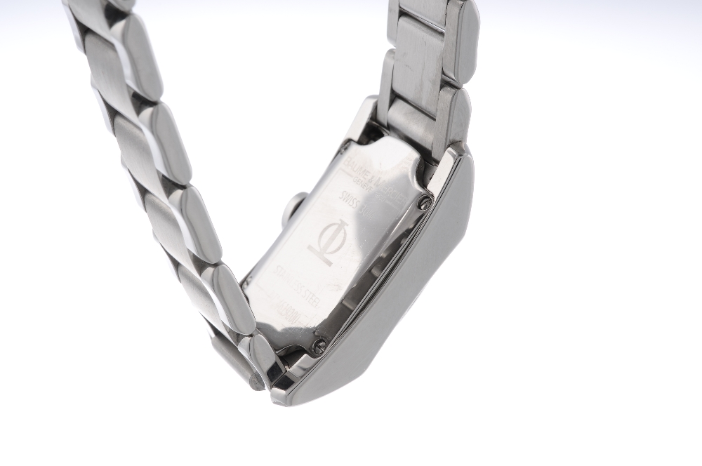 BAUME & MERCIER - a lady's Diamant bracelet watch. Stainless steel factory diamond set case. - Image 2 of 4