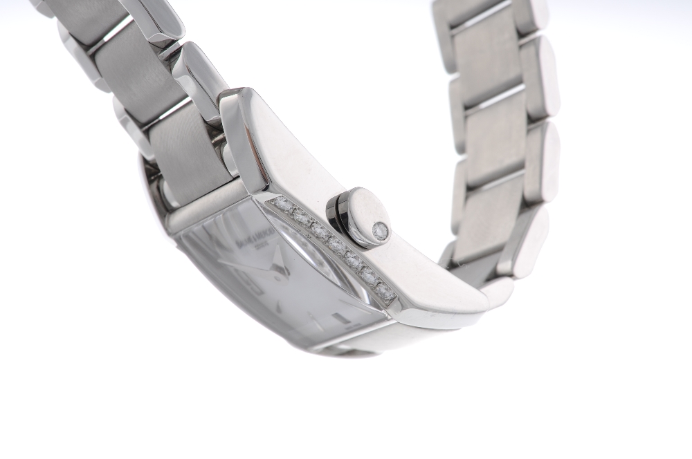 BAUME & MERCIER - a lady's Diamant bracelet watch. Stainless steel factory diamond set case. - Image 3 of 4