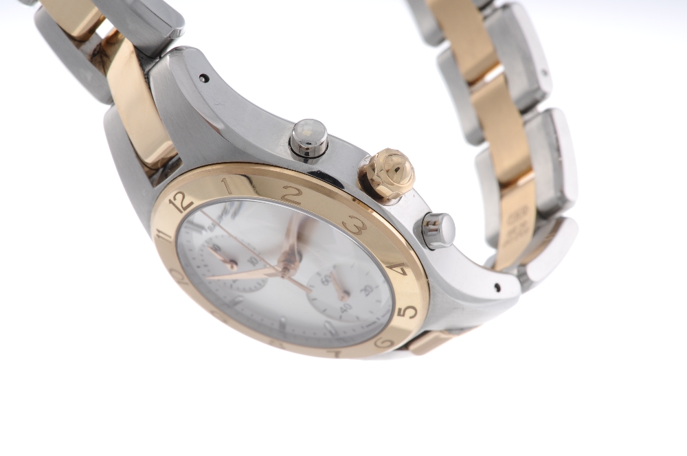 BAUME & MERCIER - a lady's Linea chronograph bracelet watch. Stainless steel case with yellow - Image 3 of 4