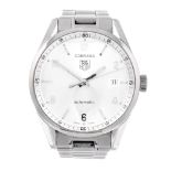 TAG HEUER - a gentleman's Carrera bracelet watch. Stainless steel case. Reference WV211A. Signed
