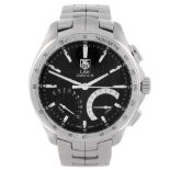 TAG HEUER - a gentleman's Link Calibre S chronograph bracelet watch. Stainless steel case with