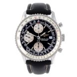 BREITLING - a gentleman's Navitimer chronograph wrist watch. Stainless steel case with slide rule