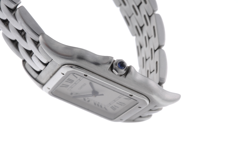 CARTIER - a Panthere bracelet watch. Stainless steel case. Reference 1300, serial CC430159. Signed - Image 3 of 4