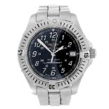 BREITLING - a mid-size Colt Ocean bracelet watch. Stainless steel case with calibrated bezel.