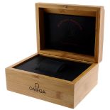 OMEGA - a complete Seamaster Planet Ocean Goodplanet Foundation watch box. Lining of inner box shows