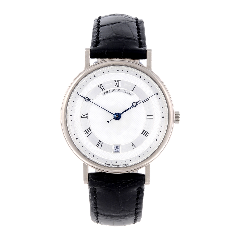 BREGUET - a gentleman's Classique wrist watch. 18ct white gold case. Reference 5930BB, numbered 1156