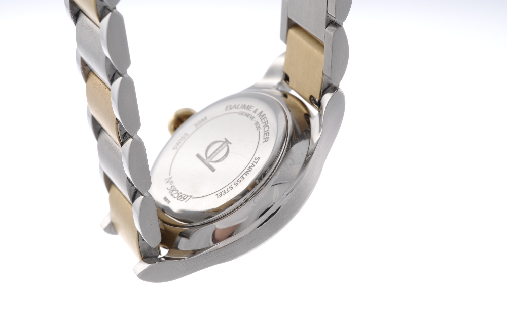 BAUME & MERCIER - a lady's Ilea bracelet watch. Stainless steel factory diamond set case. - Image 2 of 4