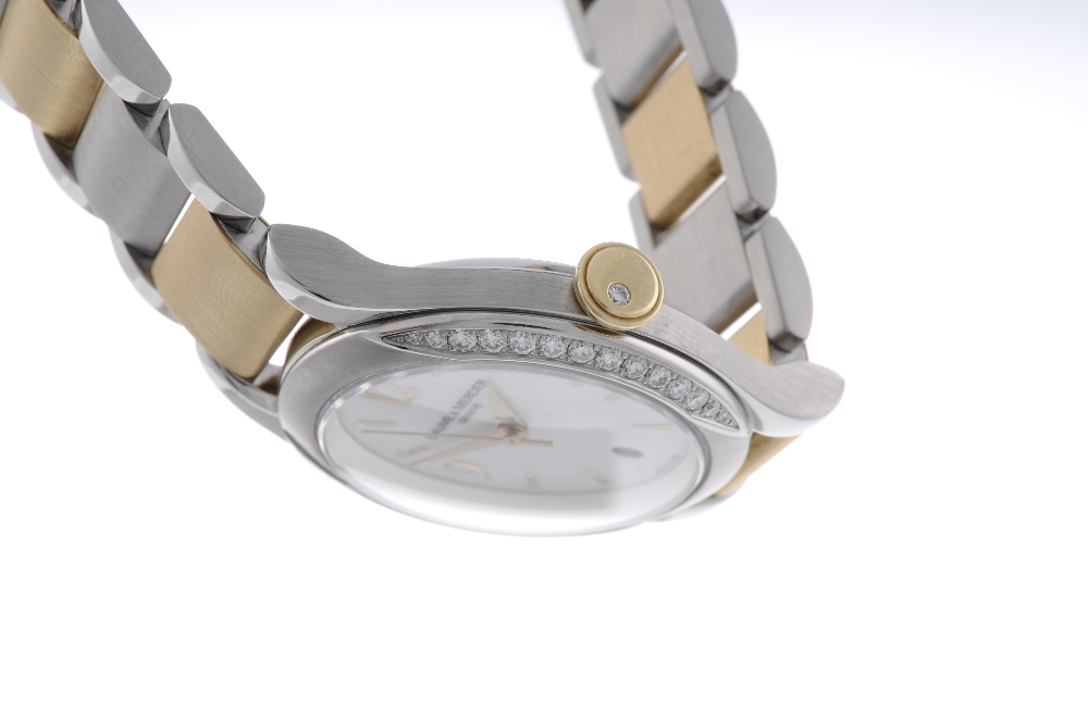 BAUME & MERCIER - a lady's Ilea bracelet watch. Stainless steel factory diamond set case. - Image 3 of 4