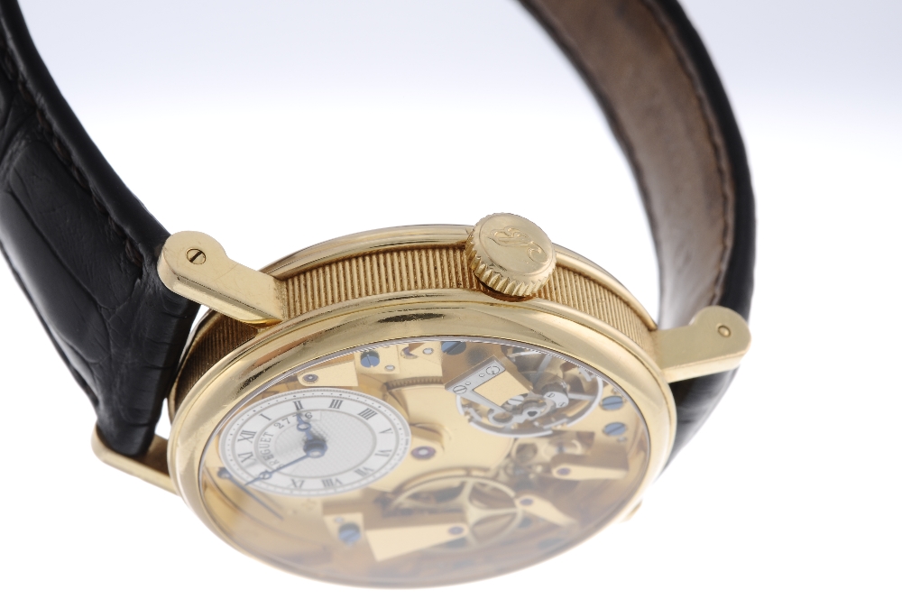 BREGUET - a gentleman's Tradition wrist watch. 18ct yellow gold case with exhibition case back. - Image 3 of 4