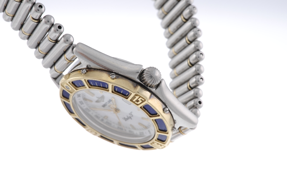 BREITLING - a lady's J Class Lady bracelet watch. Stainless steel case with yellow metal - Image 3 of 4