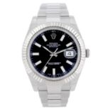 (549666-1-A) ROLEX - a gentleman's Oyster Perpetual Datejust II bracelet watch. Stainless steel case