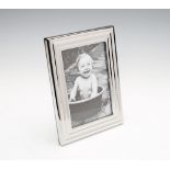 Georg Jensen, Legacy, Picture Frame, Small, mirror polished stainless steel and dark grey plastic,