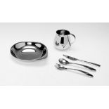 Georg Jensen, Apetito, Child's Cup, Child's Plate & Child's Cutlery set, 5pcs, stainless steel