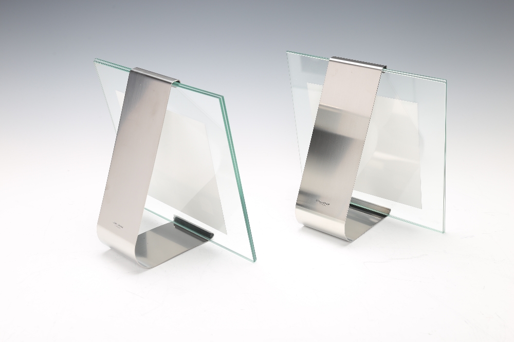 Georg Jensen, Two Reflection Picture Frames, medium, stainless steel and glass, designed by Jørgen - Image 2 of 4