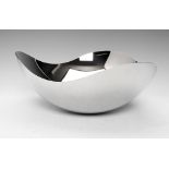 Georg Jensen, Bloom, Bowl, large, mirror polished stainless steel, designed by Helle Damkjær 2012.