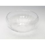 Georg Jensen, Legacy, Glass Bowl, medium, designed by Philip Bro Ludvigsen. Diameter measuring 20.