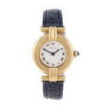 CARTIER - a Rivoli wrist watch. 18ct yellow gold case. Reference 4154, serial 881095. Signed