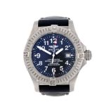 BREITLING - a gentleman's Avenger Seawolf wrist watch. Titanium case with calibrated bezel.