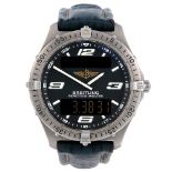 BREITLING - a gentleman's Aerospace wrist watch. Titanium case with calibrated bezel. Reference