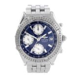 BREITLING - a gentleman's Chronomat chronograph bracelet watch. Stainless steel case with calibrated