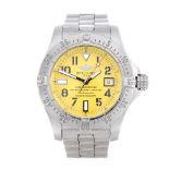 BREITLING - a gentleman's Avenger Seawolf bracelet watch. Stainless steel case with calibrated