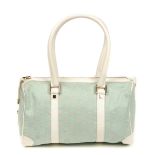 GUCCI - a mint green small Boston handbag. Crafted from mint green monogram canvas, with white