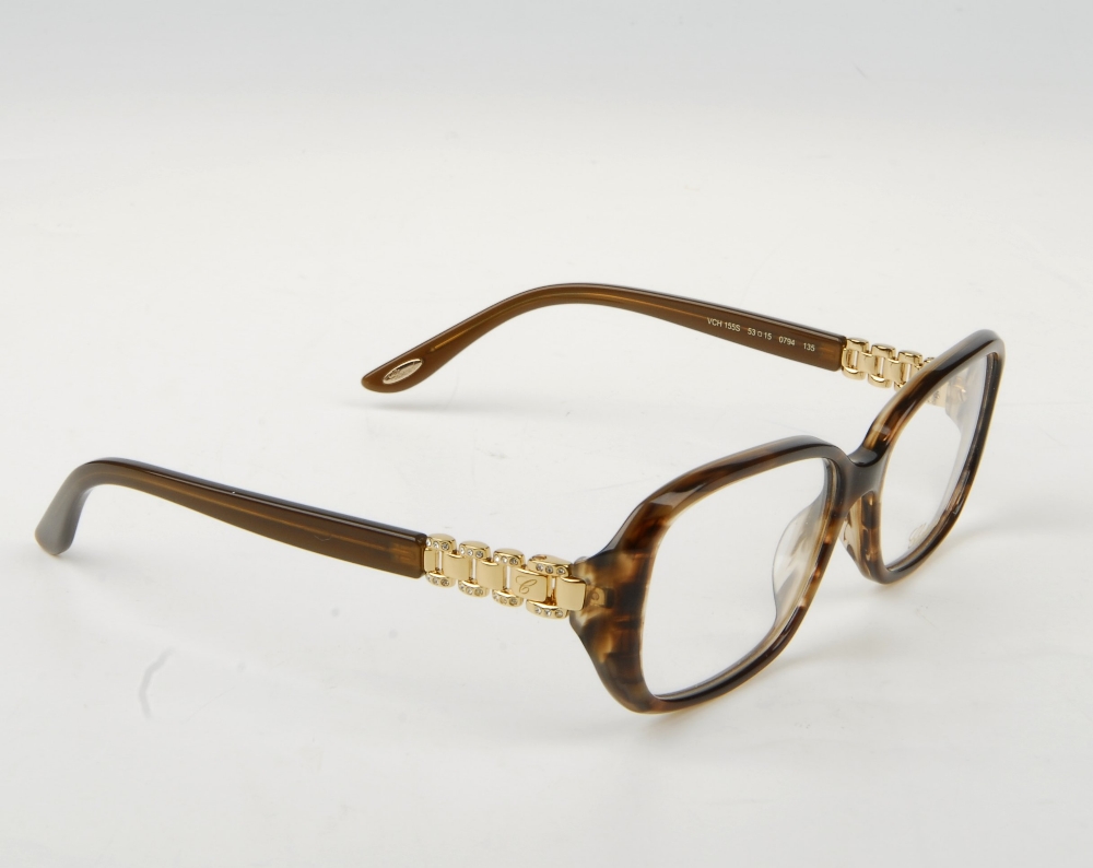 CHOPARD - a pair of glasses. Featuring rectangular shaped demo print lenses, with brown Havana - Bild 4 aus 7