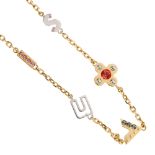 LOUIS VUITTON - a Love Letter Timeless necklace. Designed as a long gold-tone chain featuring