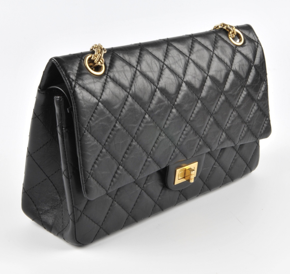 CHANEL - a Reissue Quilted Classic Flap handbag. Designed with a black crinkled calfskin leather - Image 3 of 11