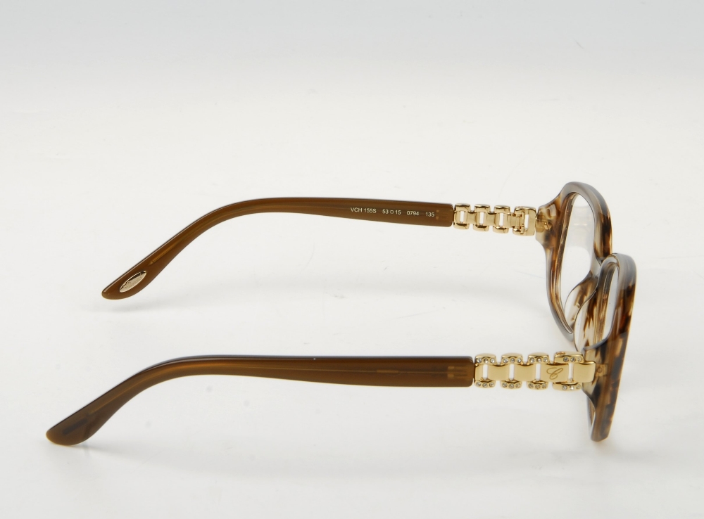 CHOPARD - a pair of glasses. Featuring rectangular shaped demo print lenses, with brown Havana - Bild 6 aus 7