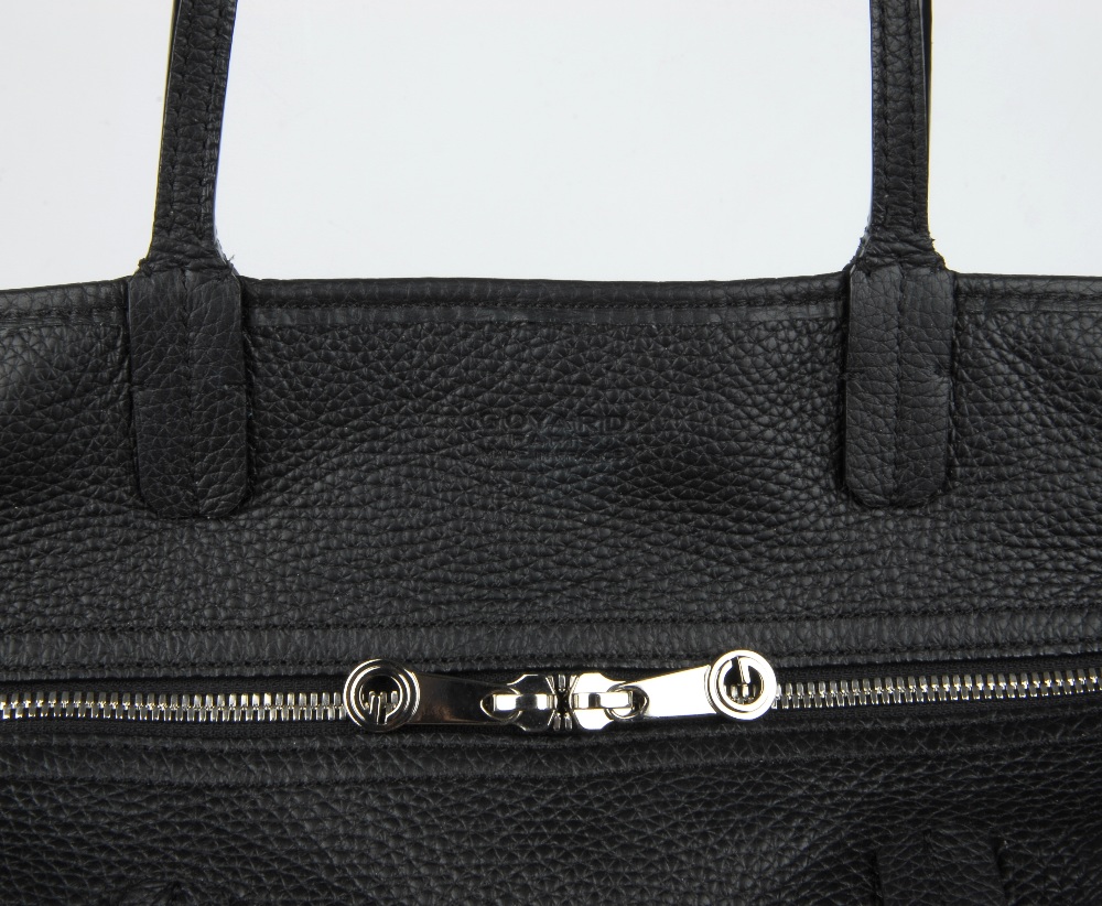 GOYARD - a black Chevron Sac Hardy handbag. Featuring the maker's signature geometric hand painted - Image 8 of 14