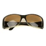 CHANEL - a pair of sunglasses. Featuring grey gradient acetate frames, brown tinted lenses and
