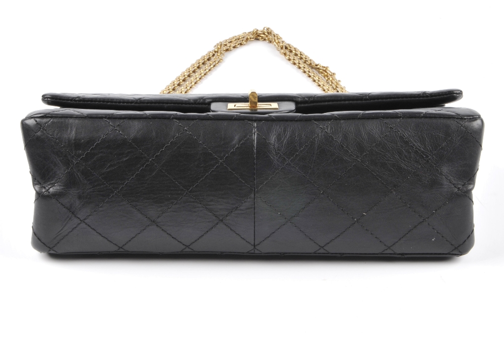 CHANEL - a Reissue Quilted Classic Flap handbag. Designed with a black crinkled calfskin leather - Image 7 of 11