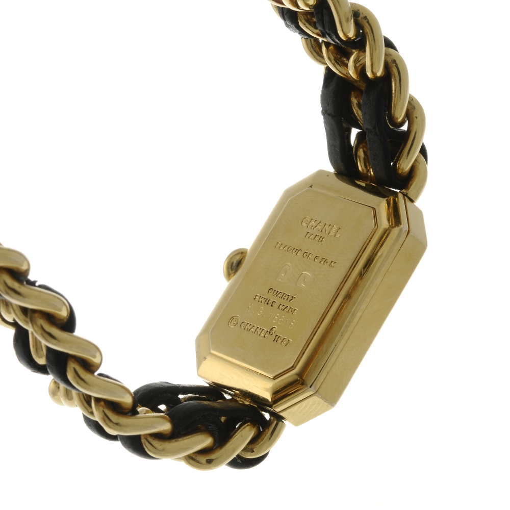 CHANEL - a lady's Premiere bracelet watch. Designed with a gold plated case, numbered X.G.18618, - Image 5 of 7
