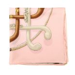 HERMÈS - a 'Cannes & Pommeaux' scarf. Designed by Françoise De La Perriere, originally issues in