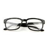 CHOPARD - a pair of glasses. Featuring demo print lenses, with black acetate frames, brushed