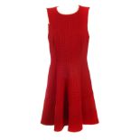 Two designer dresses. To include a sleeveless red Pinot Cut Work Seam Dress from Reiss, featuring