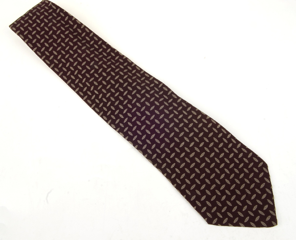 ARMANI - three ties. To include two burgundy ties, together with a pink and blue paisley patterned - Image 5 of 10