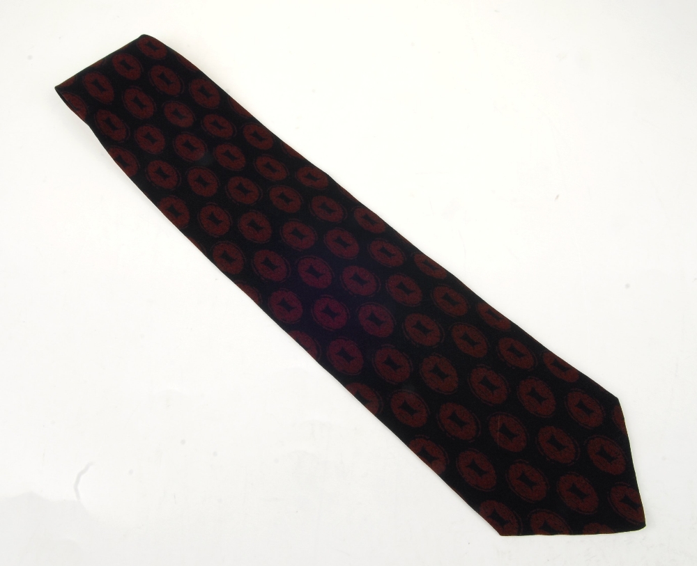 ARMANI - three ties. To include two burgundy ties, together with a pink and blue paisley patterned - Image 8 of 10