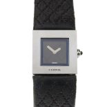 CHANEL - a lady's Matelassé wrist watch. Designed with a stainless steel case, numbered Q.E.32395,