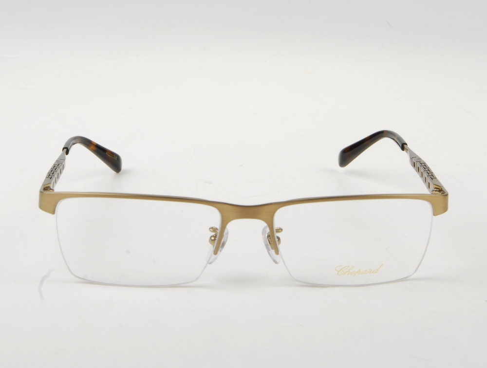 CHOPARD - a pair of semi-rimless glasses. Featuring semi-rimless demo print lenses, with brushed - Bild 2 aus 7