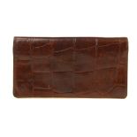 MULBERRY - a Bifold Congo leather purse. Crafted from brown Congo leather, opening to multiple