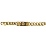 BALENCIAGA - a Giant stud bracelet. Designed with a curved central plaque with three inset