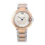 CARTIER - a Ballon Bleu bracelet watch. Stainless steel case with rose metal bezel. Reference