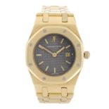 AUDEMARS PIGUET - a mid-size Royal Oak bracelet watch. Yellow metal case, stamped 18K 750 with