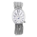BREGUET - a lady's Reine De Naples bracelet watch. 18ct white gold factory diamond set case with