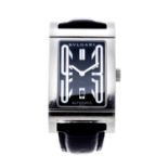 BULGARI - a gentleman's Rettangolo wrist watch. Stainless steel case. Reference RT45S, serial