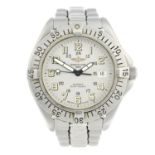 BREITLING - a gentleman's Colt bracelet watch. Stainless steel case with calibrated bezel. Reference