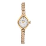 ACCURIST - a lady's bracelet watch. 9ct yellow gold case, hallmarked London 1961. Signed manual wind